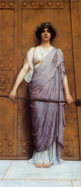 At the Gate of the Temple (or The Priestess of Bacchus)